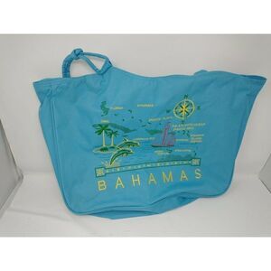 Bahamas Shoulder Bag Blue Keepsake with Caribbean